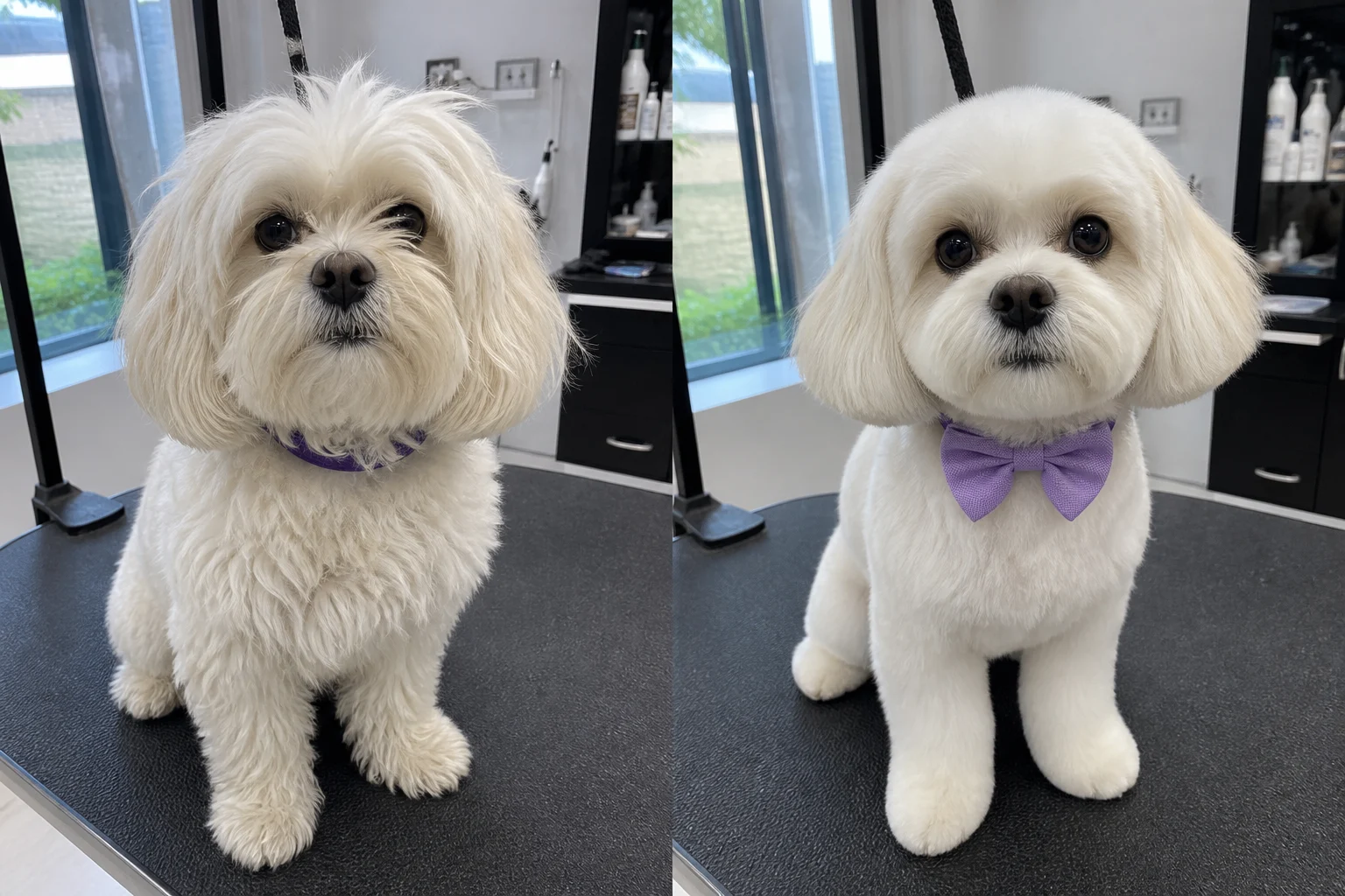 Luna before her gentle groom